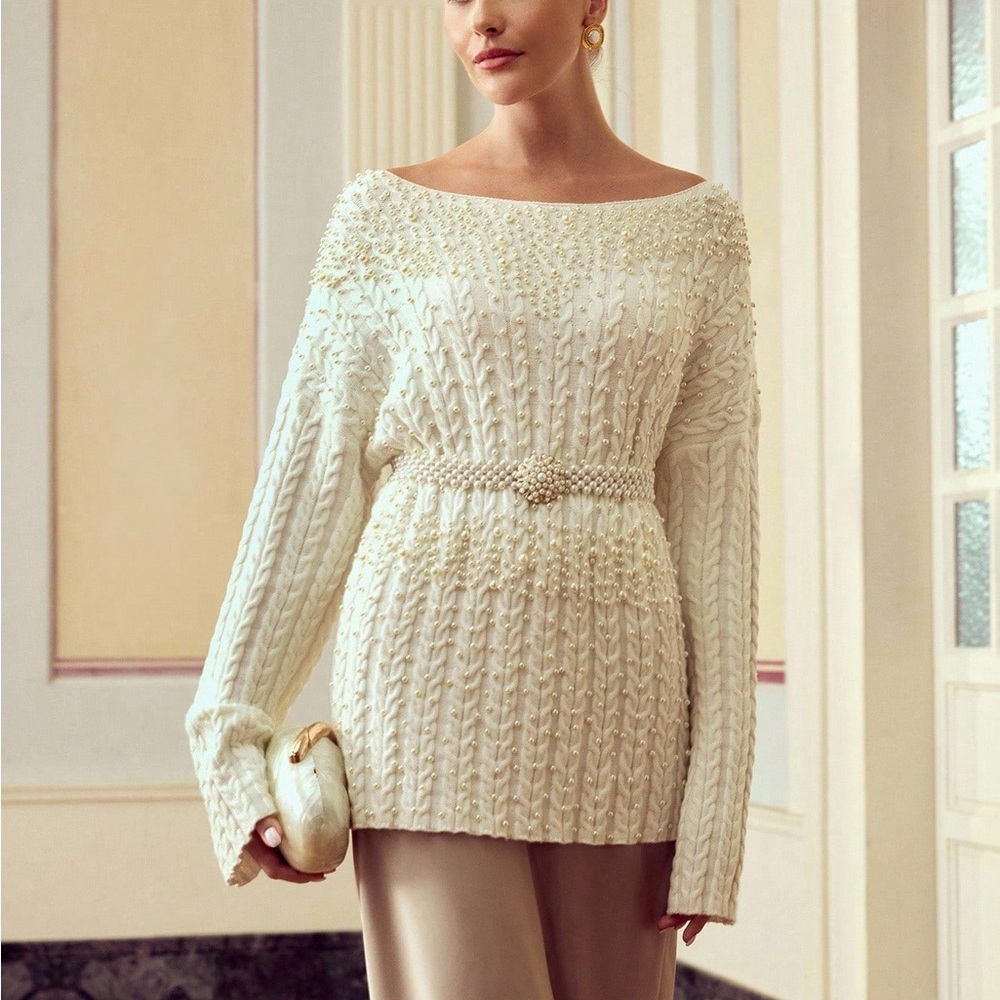 Elegant Cream Sweater